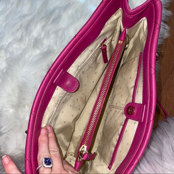 Kate Spade ♠️ New York, Quilted Leather Satchel! - Picture 7 of 12